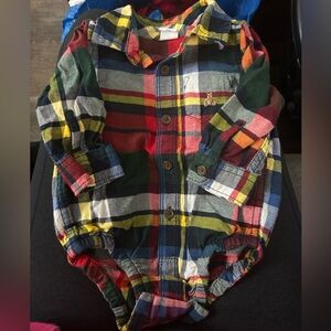 Baby Gap Plaid Onsie